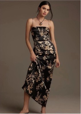 black silk reformation dress Reformation Provence Silk Dress