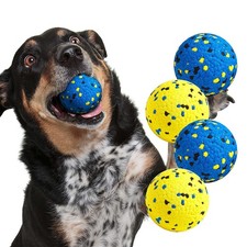 Dog Tennis Balls for Aggressive Chewers, Durable Fetch Toy, 4 Pack