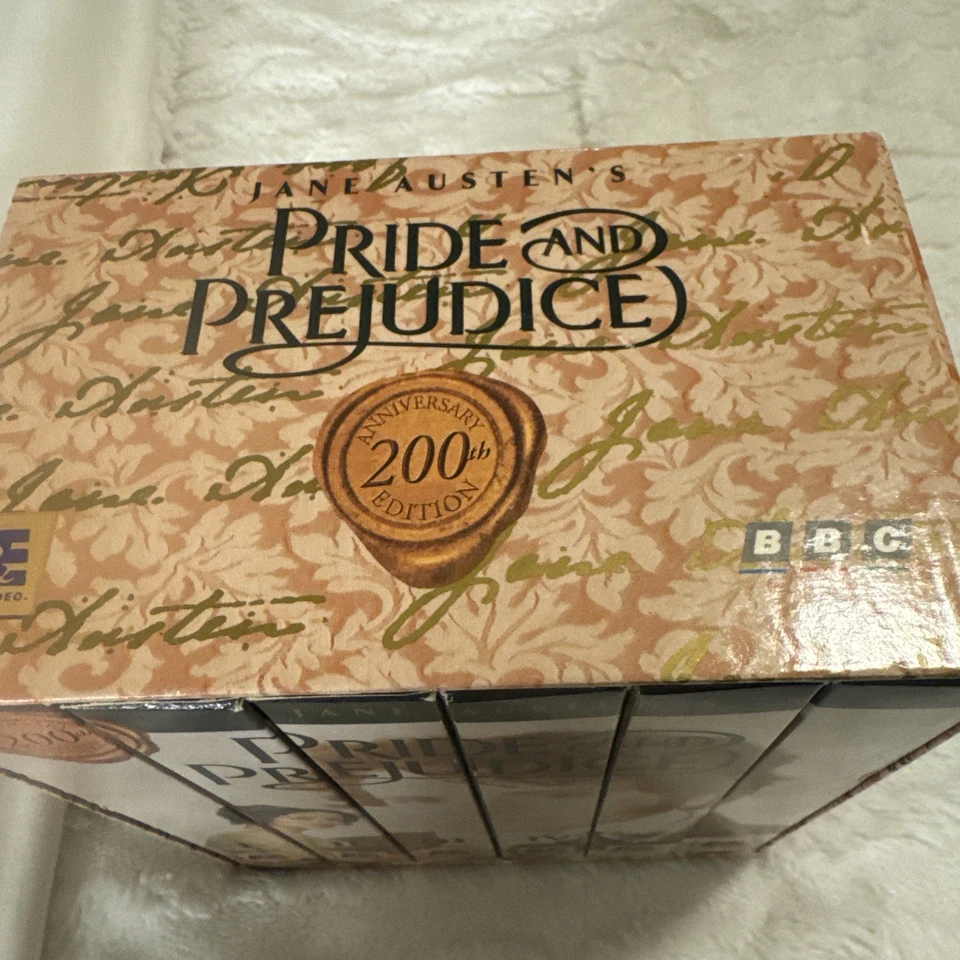 NEW BBC Pride and Prejudice (Mini-Series) (VHS, 1996, 6-Tape Set) Colin Firth - Image 4 of 4