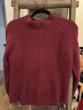 Gallery  Womens Dark Pink Thick Knit Sweater ...