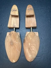 Johnston & Murphy J&M Adjustable Cedar & Metal Shoe Keepers Stretchers Sz Medium