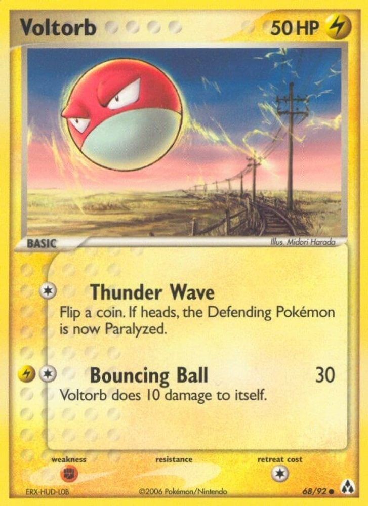 2006 Pokemon: Legend Maker - Voltorb (#68/92, Common, Heavily Played)