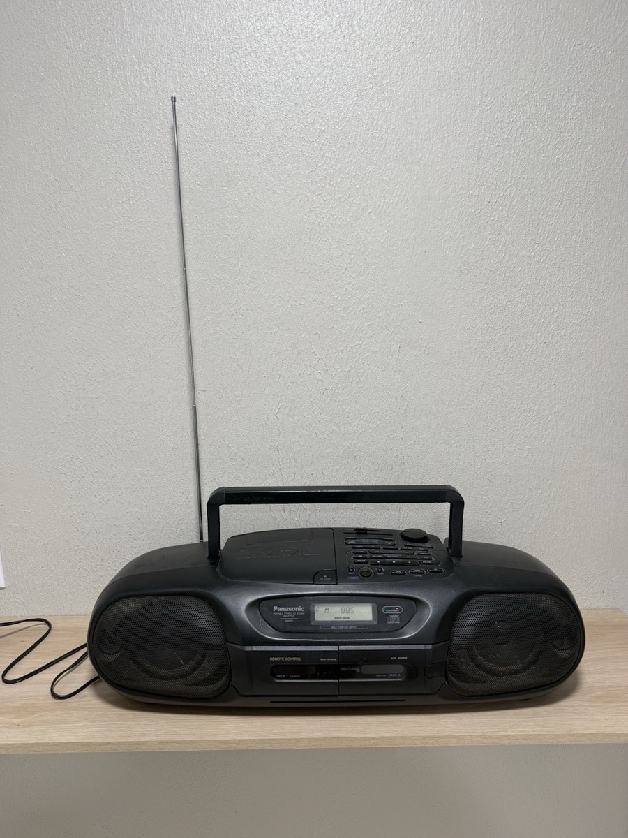 Panasonic RX-DT55 Boombox CD Radio Cassette Vintage Tested Works