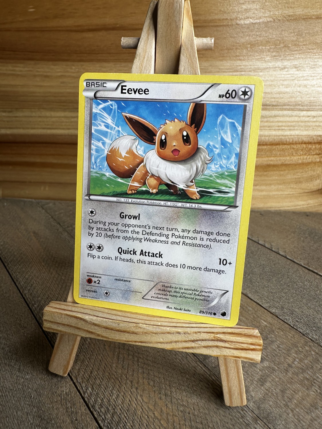 Pokemon Plasma Freeze Common Eevee (89) #89/116 Lightly played