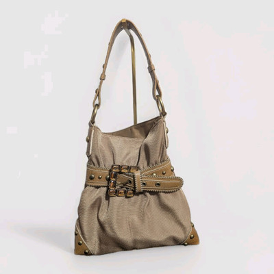 Kathy Van Zeeland Gold Embelleshed Shoulder Bag