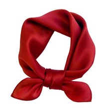 100 Mulberry Silk Scarf 21x21 Inch Lightweight Square Headscarf Small Neck Sc...