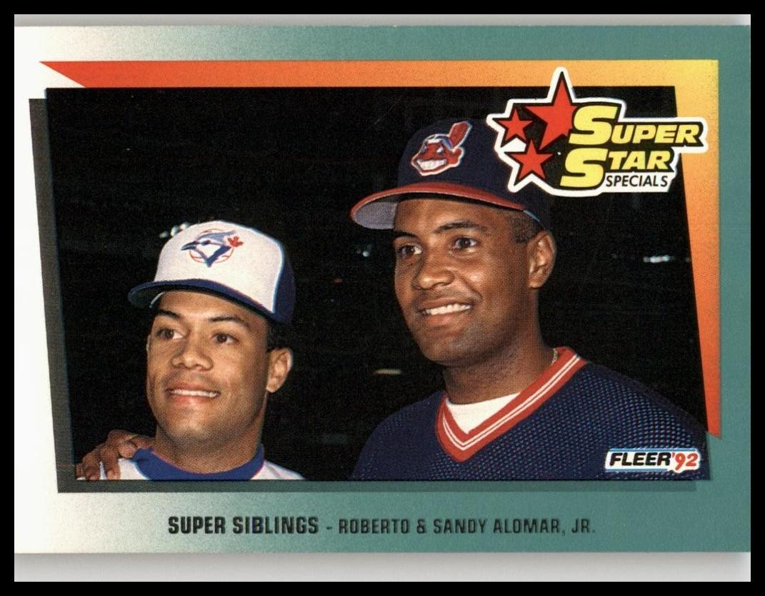 Super Siblings: Roberto Alomar / Sandy Alomar Jr. #698 Baseball Cards 1992 Fleer trading card — raw and PSA graded price guide