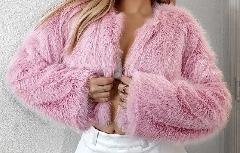 FAUX FUR CROPPED JACKET