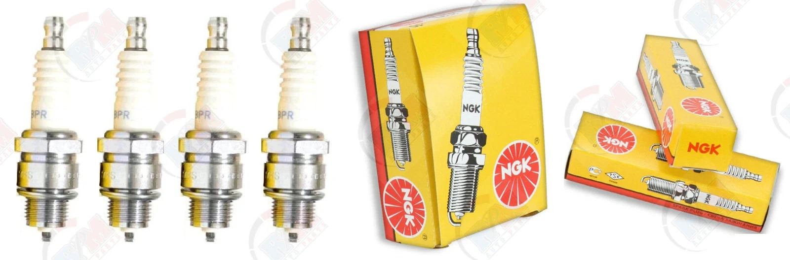 Set of 4 New NGK Copper Spark Plugs BPR5ES-11 Stk #7634