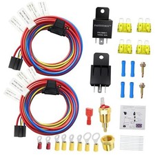 Dual Electric Fan Relay Kit Electric Radiator Dual Electric Fan 185 On 175 Off