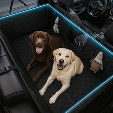 Dog Car Seat Cover Hard Bottom Back Seat Extender Waterproof Hammock for Truck