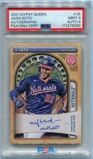 Juan Soto 2021 Topps Gypsy Queen Autographed Card #GQA-JS PSA Graded 9 Auto 10