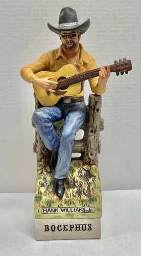 Vintage Hank Williams Jr. McCormick Whiskey Decanter- Working Music Box Bocephus - Picture 2 of 24