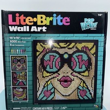 Lite Brite Wall Art - Pop Wow Edition - NIB Sealed 16  X 16  Unit 3 HD Template