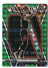 2020-21 Panini Mosaic #9 Zach LaVine Will to Win Mosaic Green