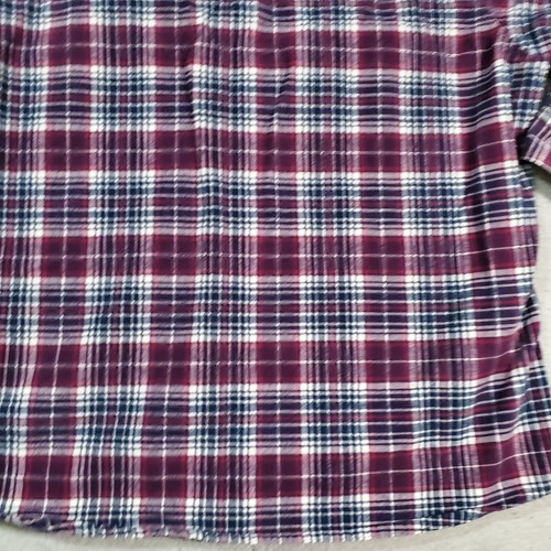 Vintage Five Brother Shirt Mens Extra Large Purple Plaid Made In USA 90s Work - Picture 10 of 19