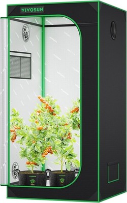 VIVOSUN Hydroponics Grow Tent 32''x32''x63'' for Indoor Plants Growing S1500