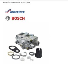 Worcester Bosch Greenstar Gas Valve 8738717458 87470037730 Genuine Part *NEW*
