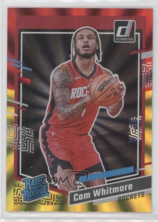 2023 Panini Donruss Rated Holo Red & Gold Laser Cam Whitmore #211 Rookie RC 10yl