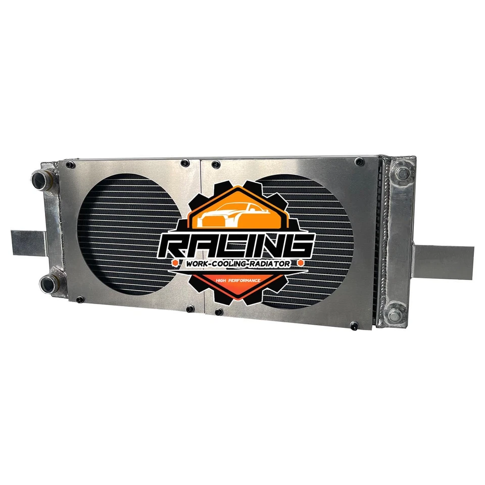 2-Rows Aluminum Radiator For Honda Civic CRX - RH249525 Universal Pocket Tucked — 第 3/4 张图片