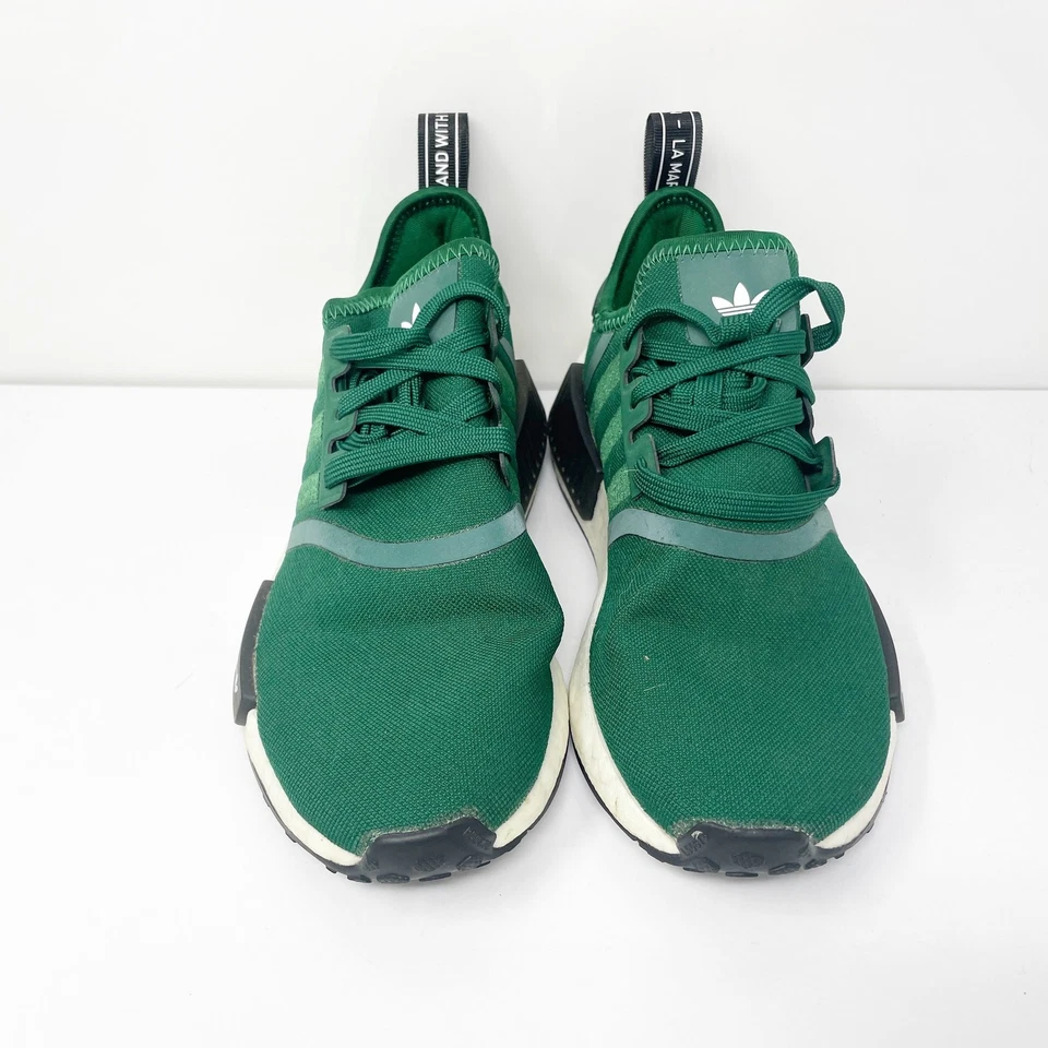 Adidas Womens NMD R1 HQ4280 Green Running Shoes Sneakers Size 7 - Image 3 of 4