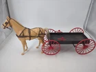 Vintage Marx JOHNNY WEST BEST OF THE WEST Buckboard WAGON With Horse Rare!