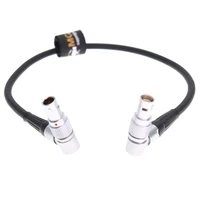 Rotatable 2 Pin Female To Male Power Cable for RED Komodo 6K Cinema Camera 30cm