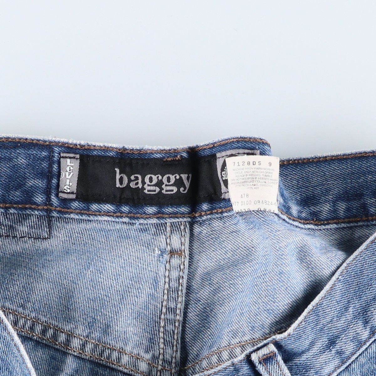 Vintage 2000'S Levi's Silver Tab Baggy Tapered Denim Pants Men's Size W32 thumbnail 5