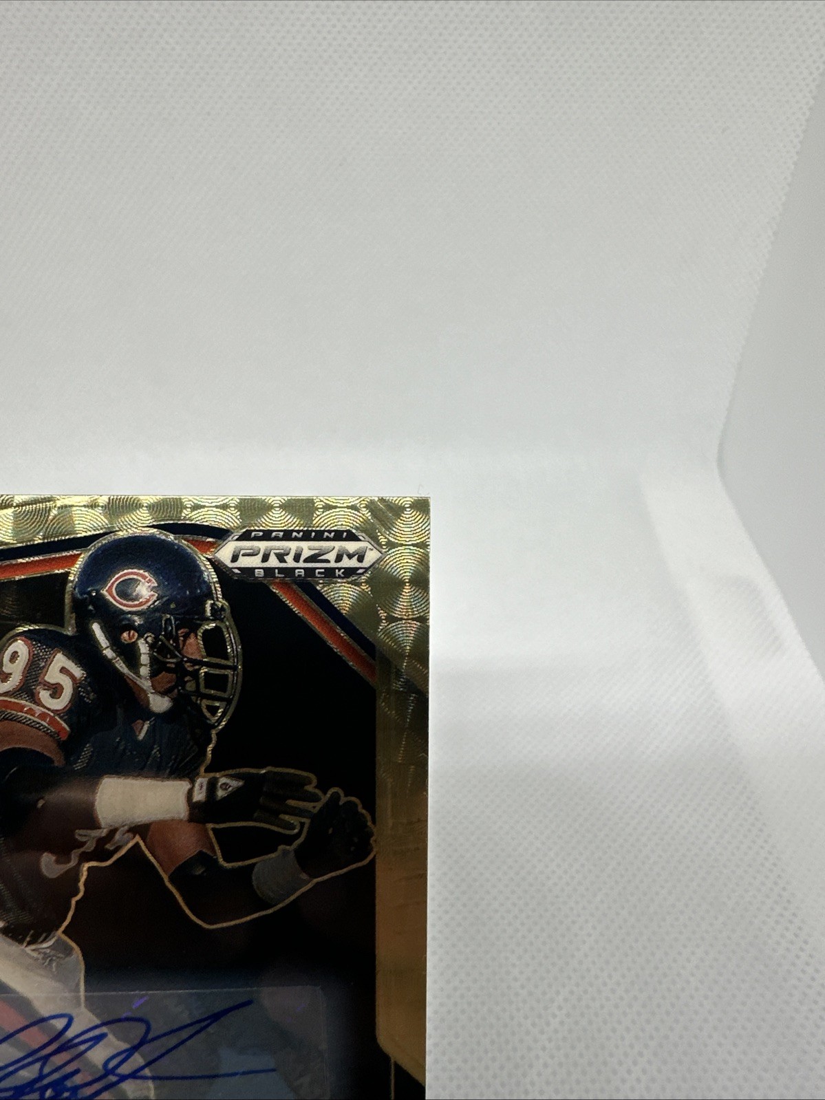 2025 Prizm Black Richard Dent Gold Vinyl Auto 5/5 Bookend!! BEARS SSP 🔥 view 3