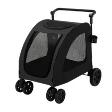 Dog Stroller for Medium Dogs -Dual Entry Pet Stroller All Terrain Wagon Cart 
