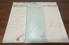 New - Disney Winnie The Pooh Magnetic Baby List Pads Set