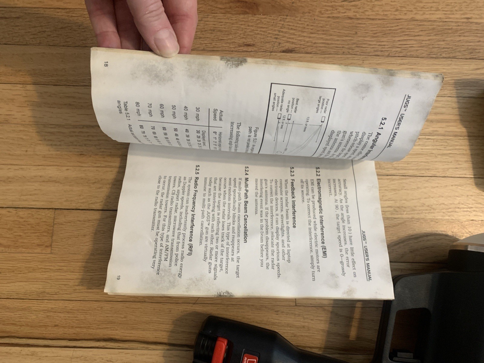 JUGS PROFESSIONAL SPORTS RADAR GUN w/ CASE, Batteries, Charger, Tested Works!!