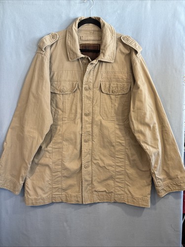 Parts by Machine Clothing Company Jacket Shacket Men's XXL Tan Thick Cotton
