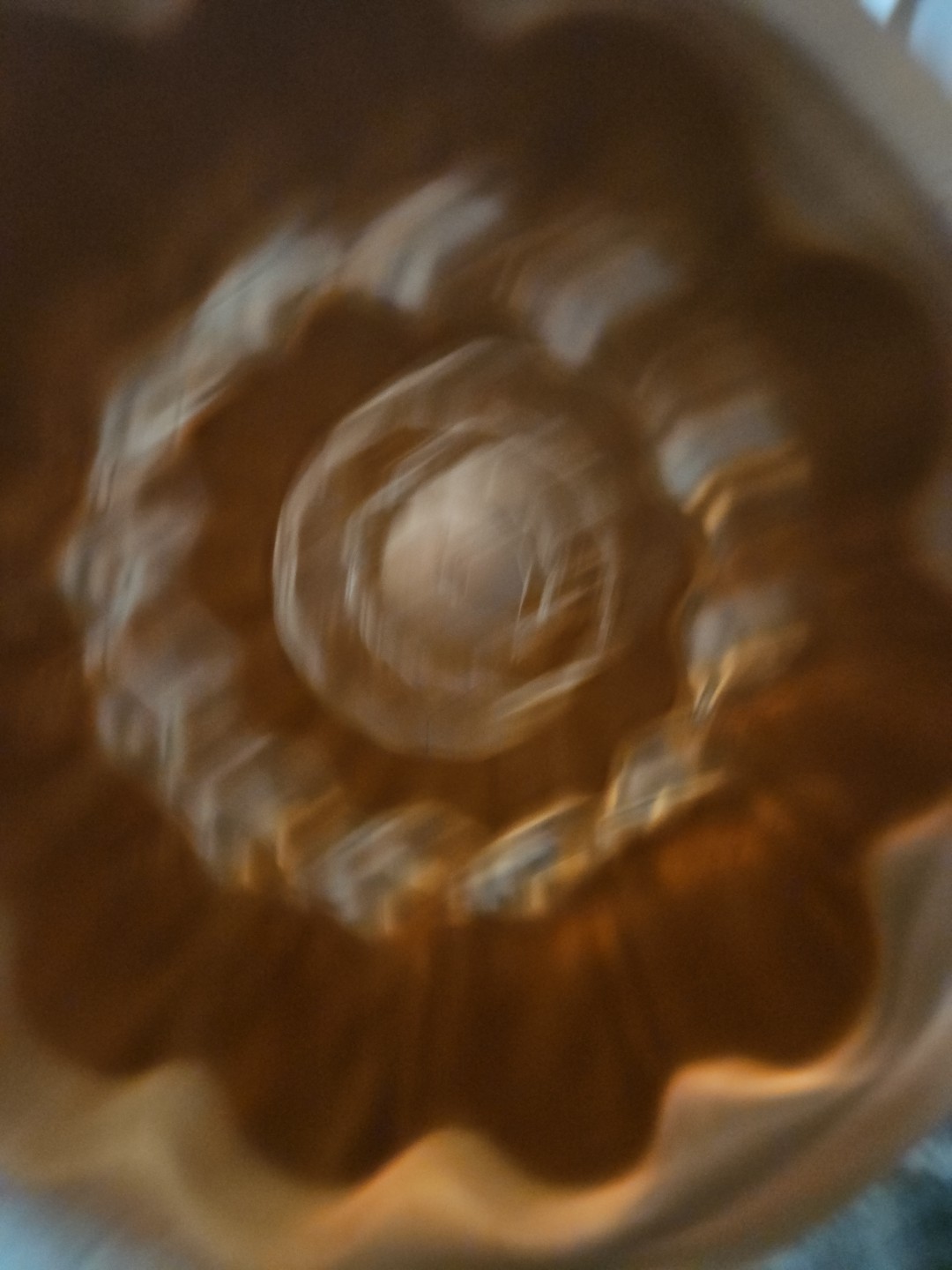 Vintage Copper Color Jello Mold/6 Cup/Tiered/Hook for Hanging