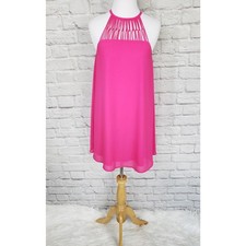 Lulus Tell Me Fuchsia Swing Dress Pink Caged Style 483732 Size XS Lulu's