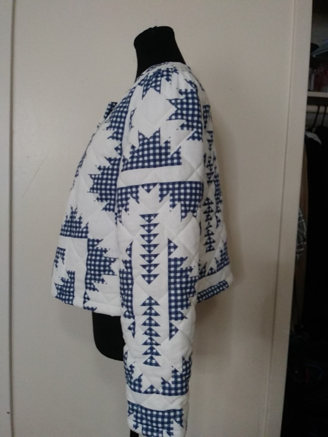 Caroline Constas Quilted Gingham Patchwork Jacket… - image 7