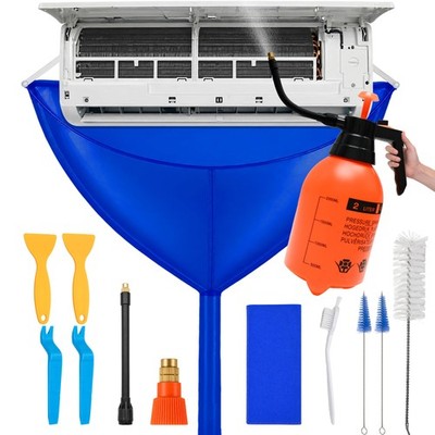 Mini Split Cleaning Kit: Waterproof Mini Split Cleaning Bag with 2L Rotatable Hi