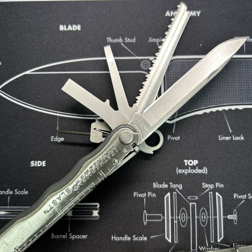 Multiherramienta Leatherman Blast acero inoxidable BOD 9-06 herramienta en muy buen estado solo súper limpia Foto 2 de 4