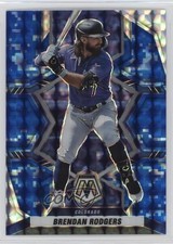 2022 Panini Mosaic Blue Camo Mosaic Prizm Brendan Rodgers #166 3y1
