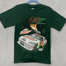 Chase Authentics Dale Earnhardt Shirt Small 88  Mtn Dew Chevy NASCAR Double Side