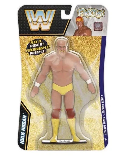 WWE Legends Flexfigs Hulk Hogan bendable toy figure