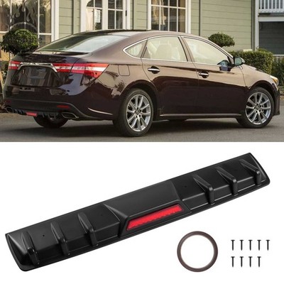 Matte Black Rear Bumper Diffuser Fins Spoiler Lip Splitter For Toyota Avalon