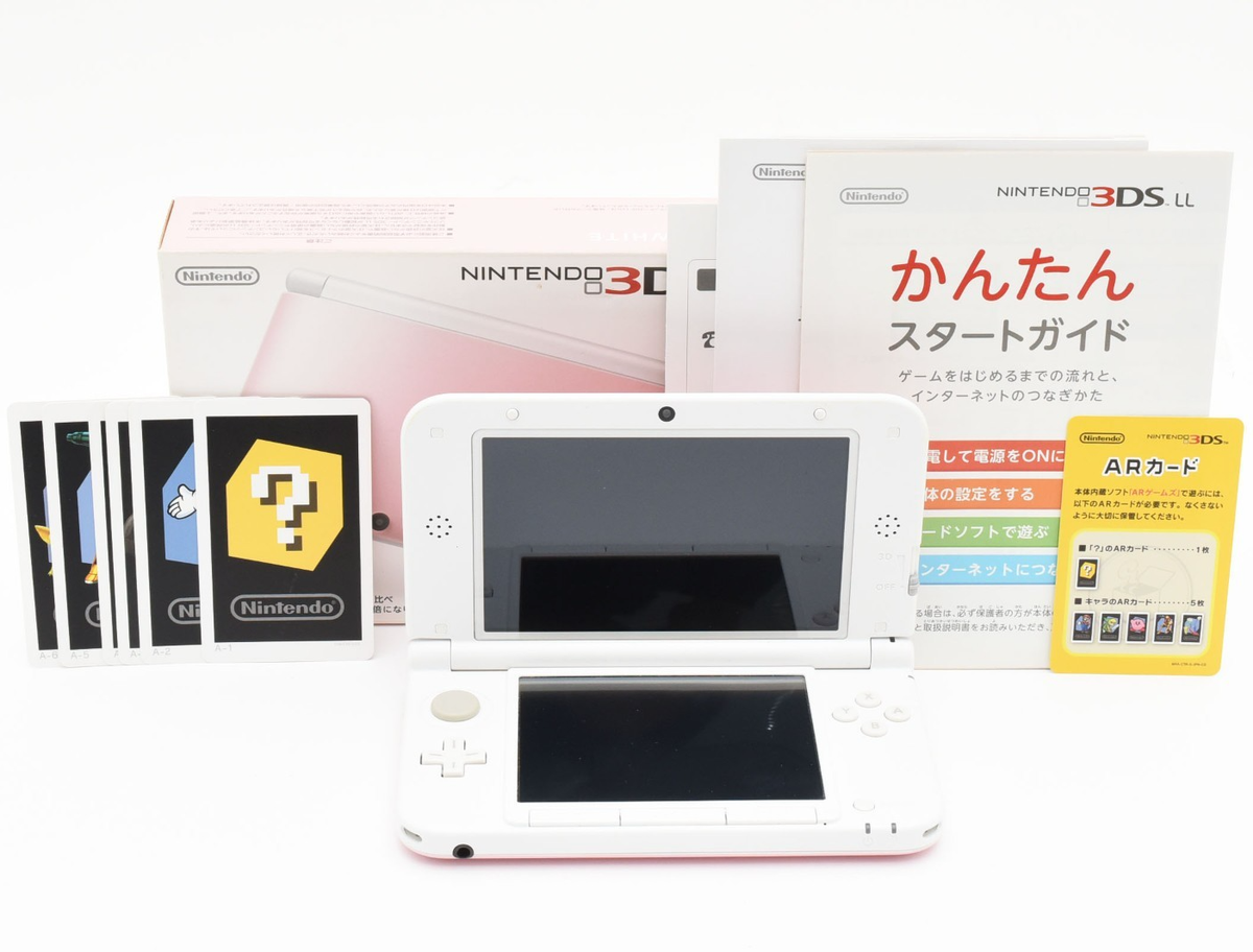 Nintendo 3DS XL LL Console Pink w/Box Manual Adapter SD Card Set Nintendo 3DS XL LL Console Pink w/Box Manual Adapter SD Card Set