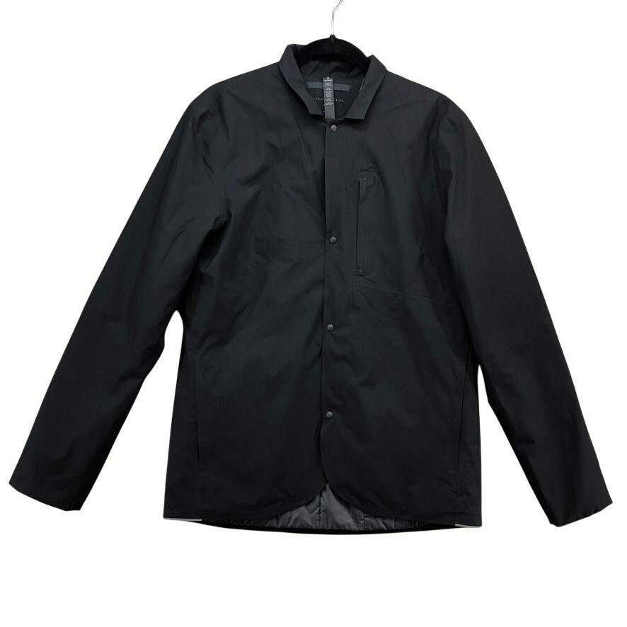LULULEMON ブラック サイクルジャケット フルジップ Lululemon Lab Insulated Shirt Jacket Mens Medium Black PrimaLoft