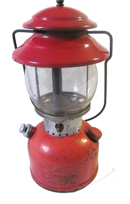 #ad Vintage Red Coleman Model #200A Lantern date 1 61 Tested Lights Red Ltr Globe $59.99