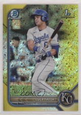 2022 Bowman Chrome Prospects Yellow Mini-Diamond Refractor 70/75 Luca Tresh 0ps7