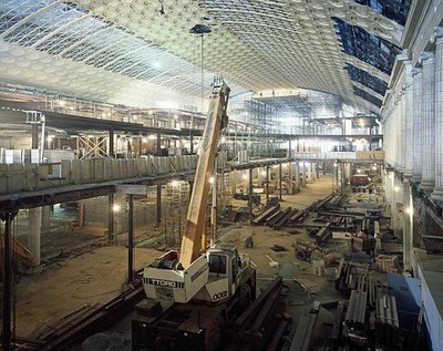 Washington DC Union Station 1980s Restoration Work Construction Train Terminal