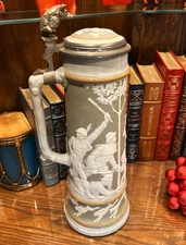 Mettlach  'Hunting Scene'  Large  2.5 Liter  #2631