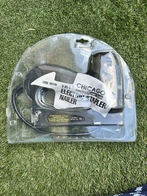 Chicago Electric Power Tools 3-in-1 Stapler/Nailer 120V 18 Gauge 1/4-9/16in