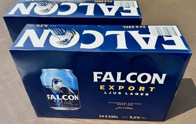 FALCON EXPORT 48 x Dosen 0,33l Schweden Export Bier 5,2% MHD 06/27